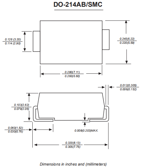 SS5200肖特基二极管参数