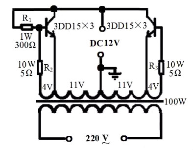 12v升220v升压电路图
