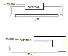 电子镇流器接线图,电子镇流器