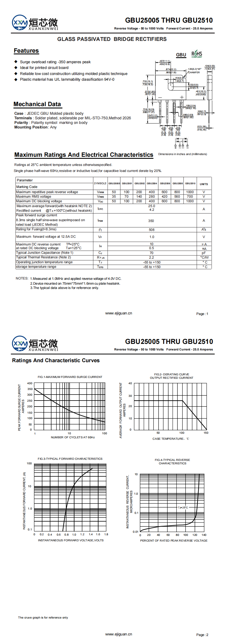 GBU2506整流桥