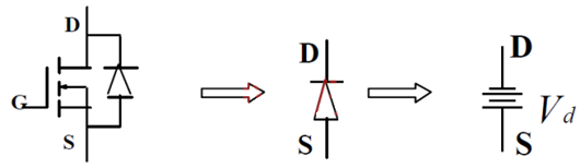 MOSFET 正向导通