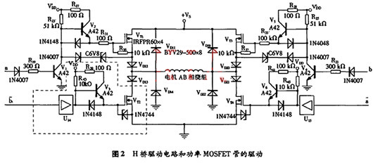 步进电机 H桥驱动电路 MOSFET