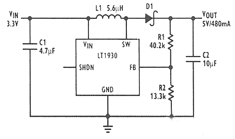 3.3V升压12V电路