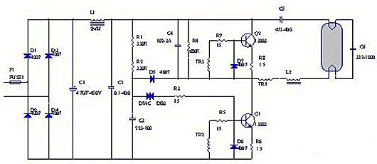 电子镇流器电路图