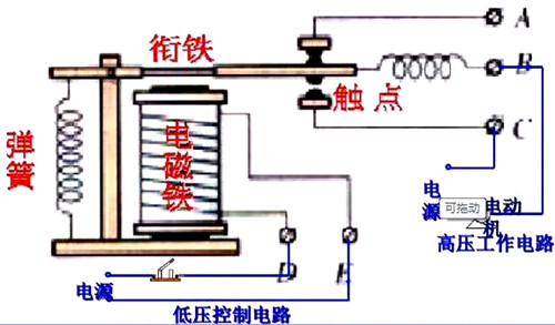 继电器电路图 原理图 接线图