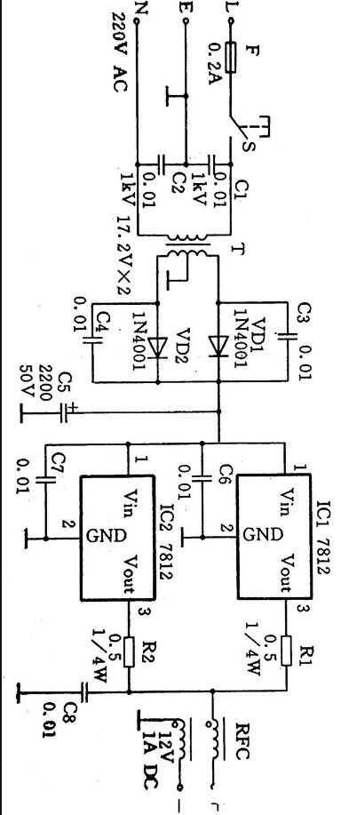 7812 电源电路图