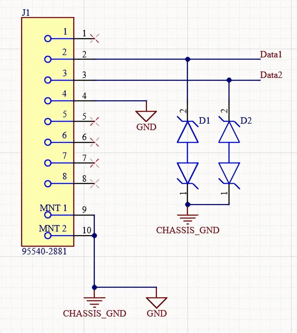 TVS二极管的PCB布局